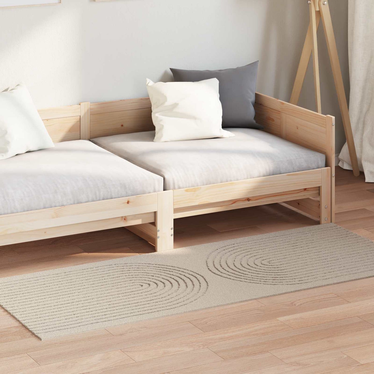 vidaXL Area Rugs Rectangular GALATI Beige 150 x 80 cm Polyester