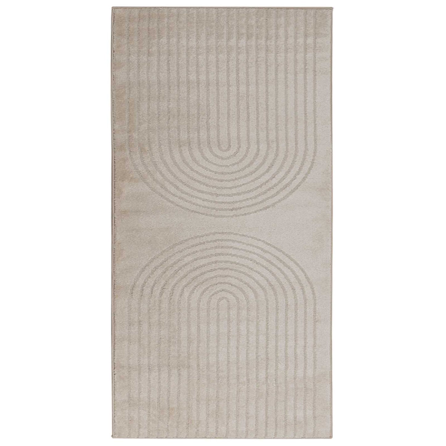 vidaXL Area Rugs Rectangular GALATI Beige 150 x 80 cm Polyester