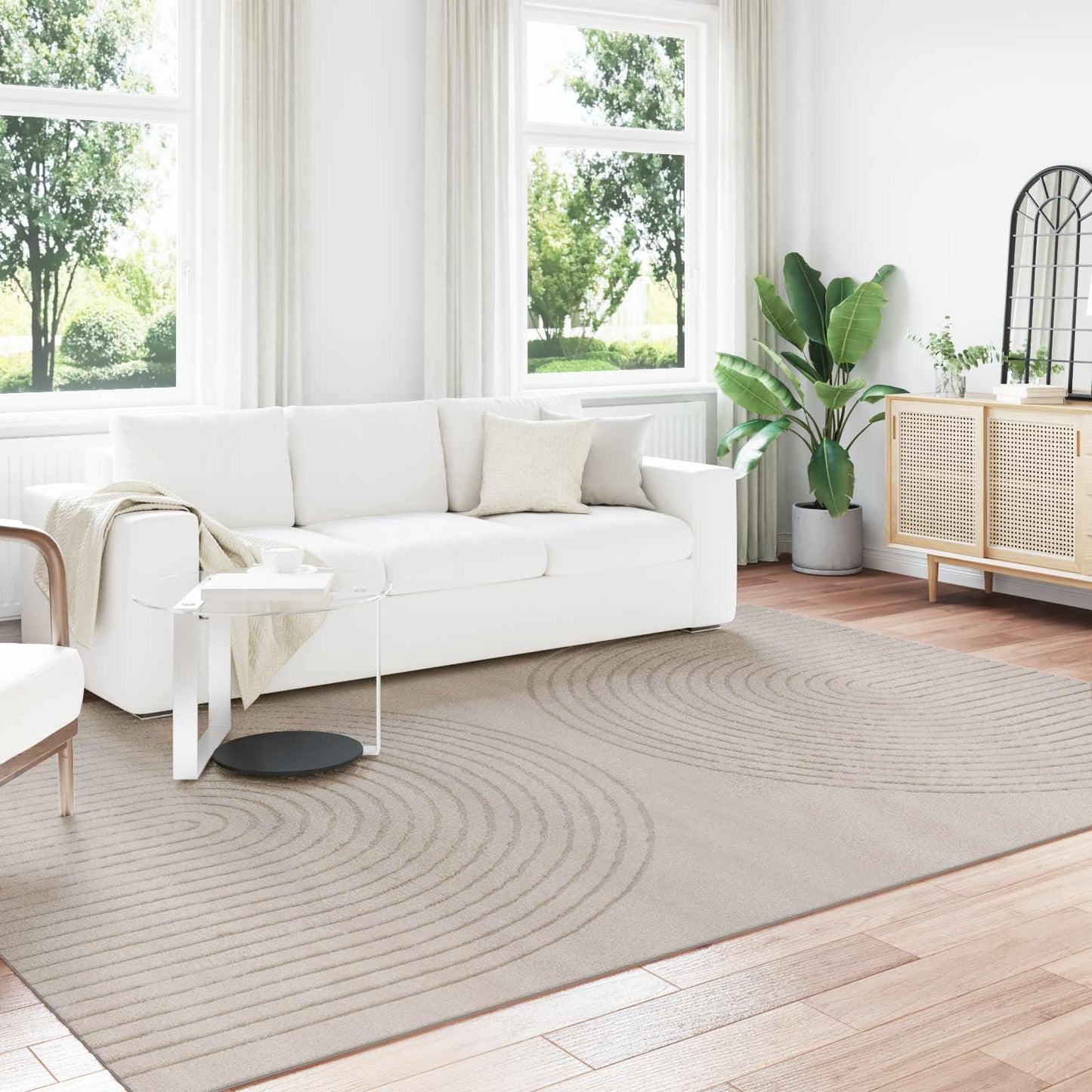 vidaXL Area Rugs Rectangular GALATI Beige 340 x 240 cm Polyester
