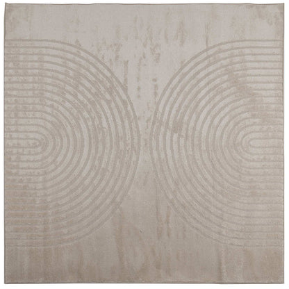 vidaXL Area Rugs Square GALATI Beige 200 x 200 cm Polyester