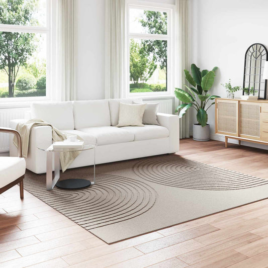 vidaXL Area Rugs Square GALATI Beige 240 x 240 cm Polyester