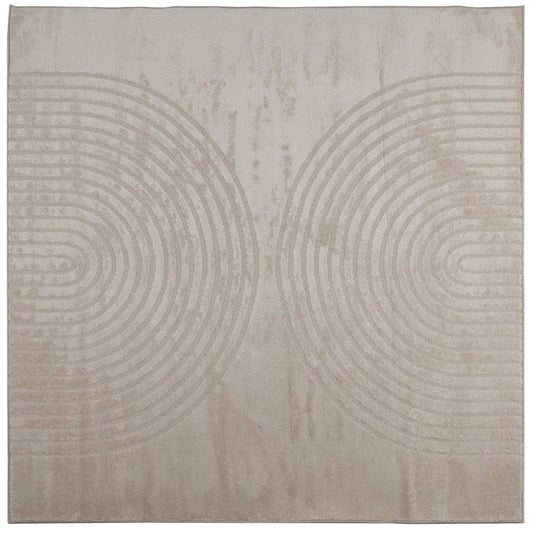 vidaXL Area Rugs Square GALATI Beige 240 x 240 cm Polyester