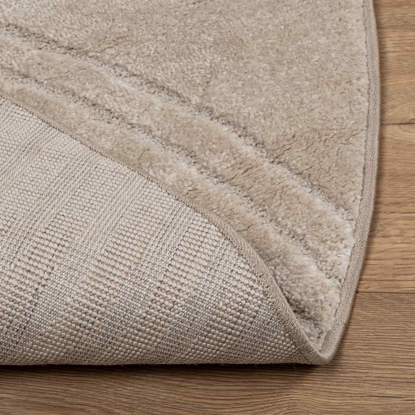 vidaXL Area Rugs Round GALATI Beige Ø 160 CM Polyester