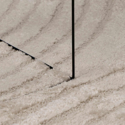 vidaXL Area Rugs Round GALATI Beige Ø 160 CM Polyester