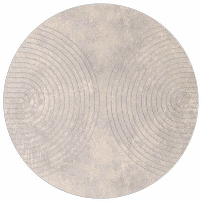 vidaXL Area Rugs Round GALATI Beige Ø 160 CM Polyester