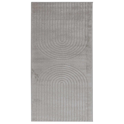 vidaXL Area Rugs Rectangular GALATI Grey 150 x 80 cm Polyester
