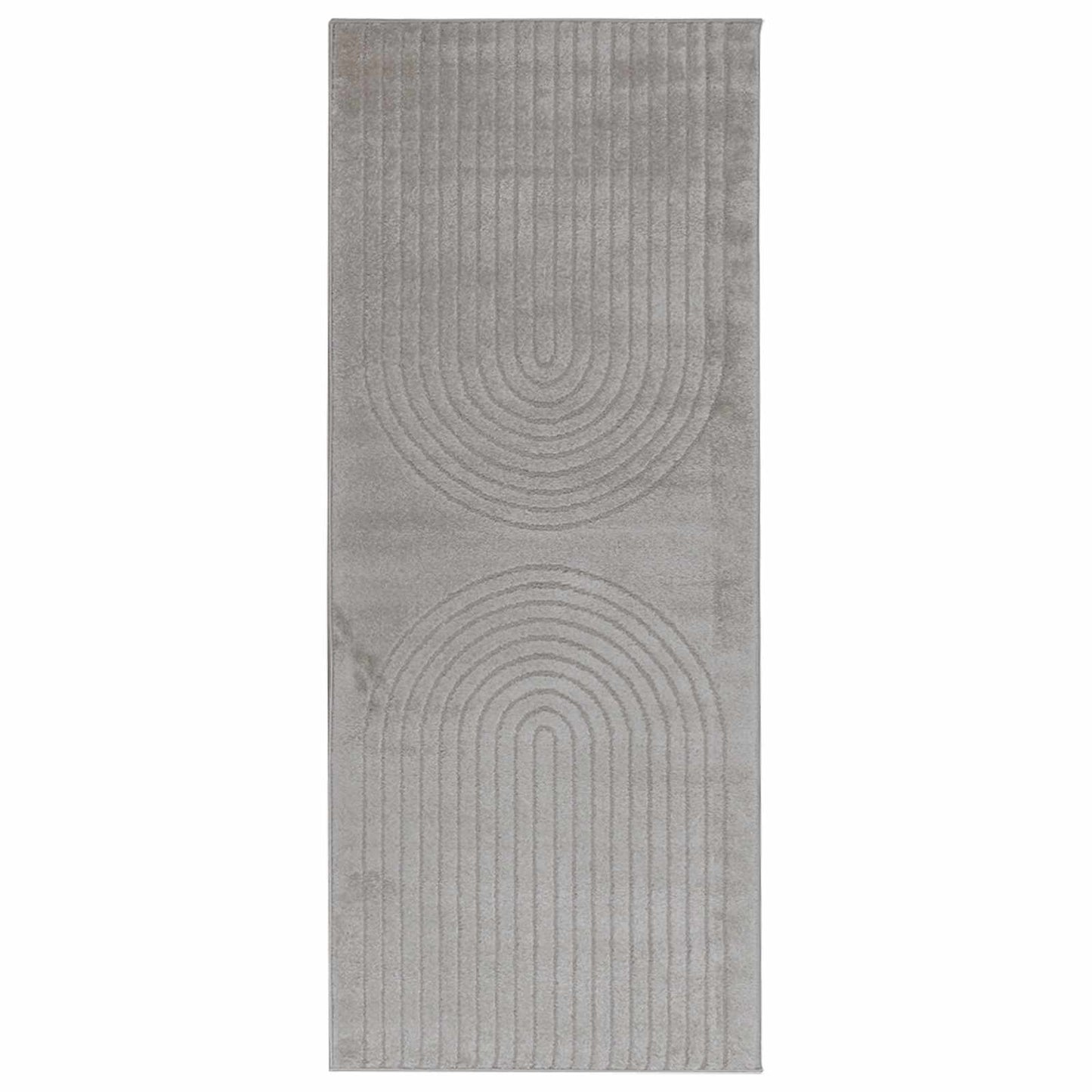 vidaXL Area Rugs Rectangular GALATI Grey 200 x 80 cm Polyester