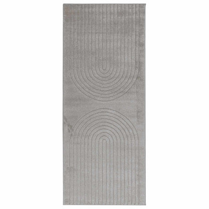 vidaXL Area Rugs Rectangular GALATI Grey 200 x 80 cm Polyester