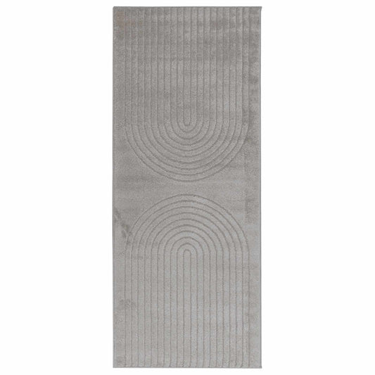vidaXL Area Rugs Rectangular GALATI Grey 200 x 80 cm Polyester
