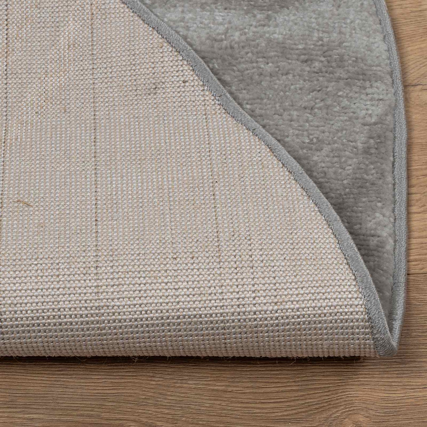 vidaXL Area Rugs Round GALATI Grey Ø 120 CM Polyester