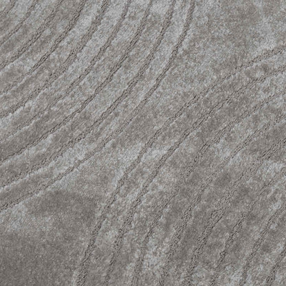 vidaXL Area Rugs Round GALATI Grey Ø 120 CM Polyester