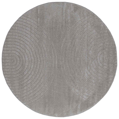 vidaXL Area Rugs Round GALATI Grey Ø 120 CM Polyester