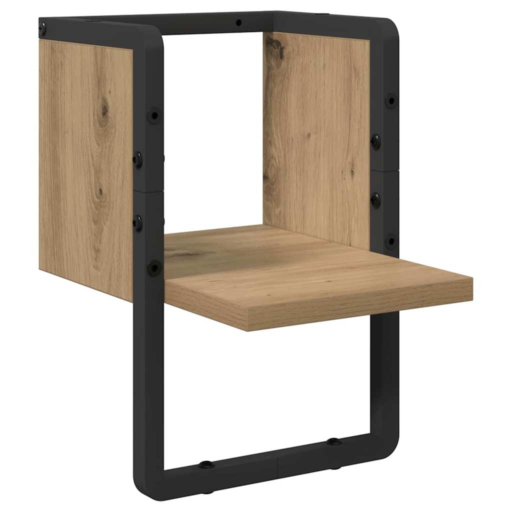 vidaXL Wall Shelf Wall-Mounted Artisian Oak 20 x 25 x 30 cm