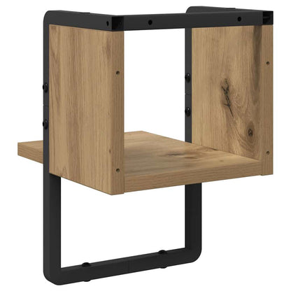 vidaXL Wall Shelf Wall-Mounted Artisian Oak 20 x 25 x 30 cm