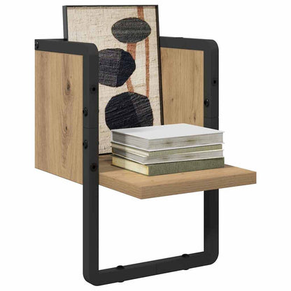 vidaXL Wall Shelf Wall-Mounted Artisian Oak 20 x 25 x 30 cm