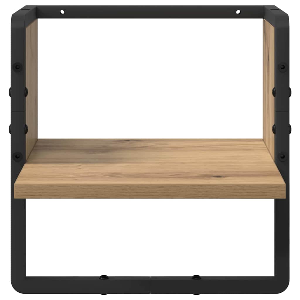 vidaXL Wall Shelf Artisian Oak 30 x 25 x 30 cm Engineered Wood