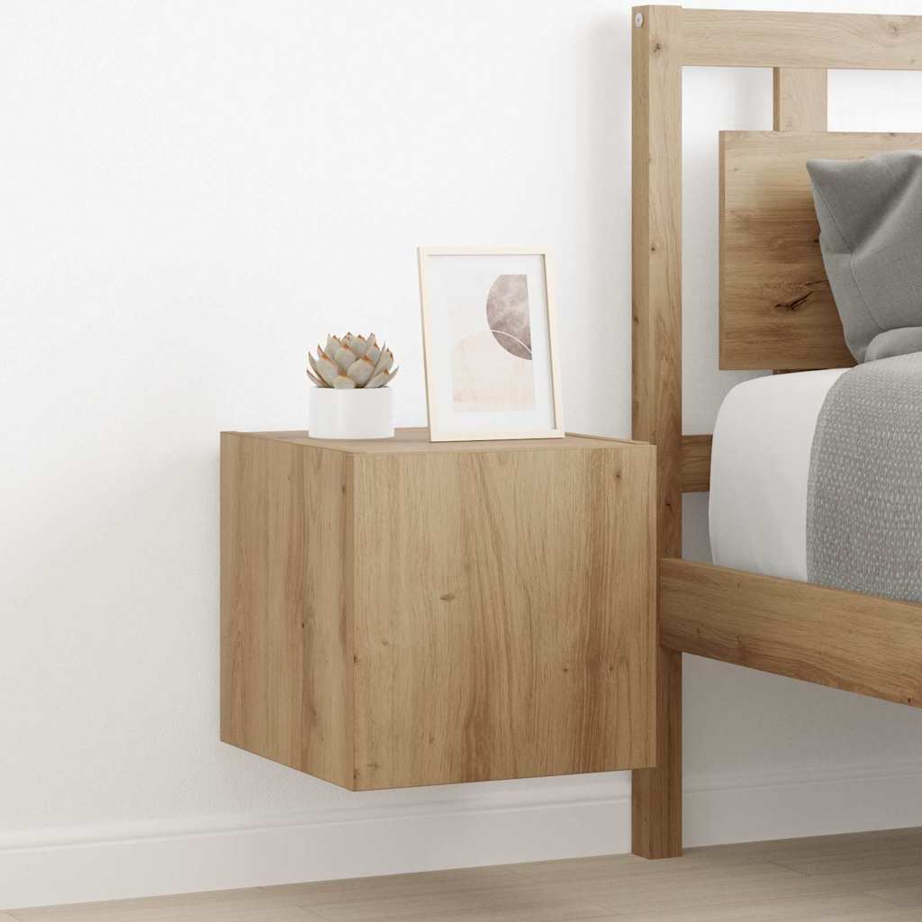 vidaXL TV Wall Cabinet 30.5 x 35 x 30 cm Artisian Oak Engineered Wood