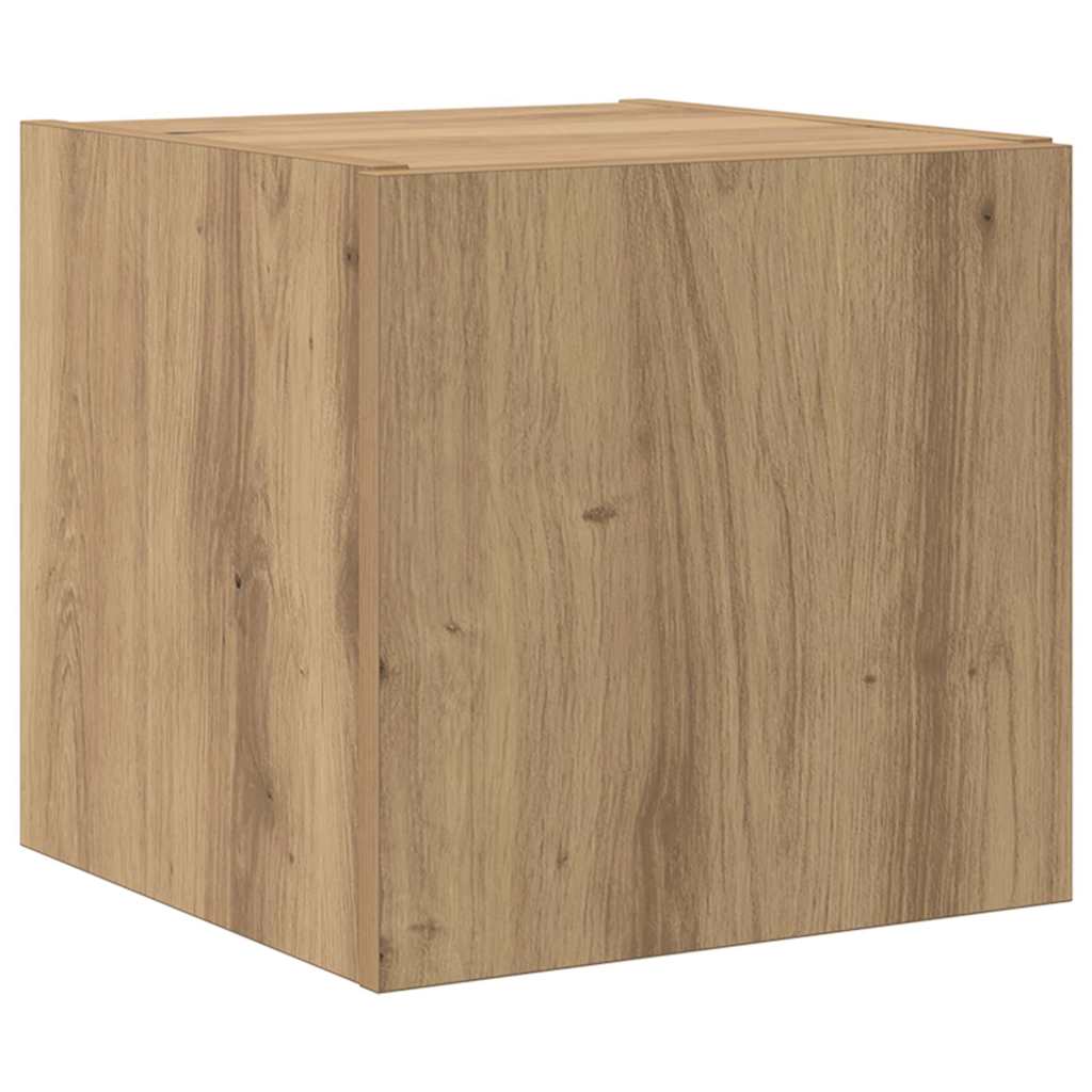 vidaXL TV Wall Cabinet 30.5 x 35 x 30 cm Artisian Oak Engineered Wood