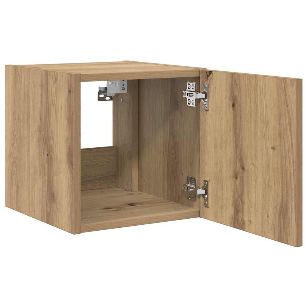 vidaXL TV Wall Cabinet 30.5 x 35 x 30 cm Artisian Oak Engineered Wood