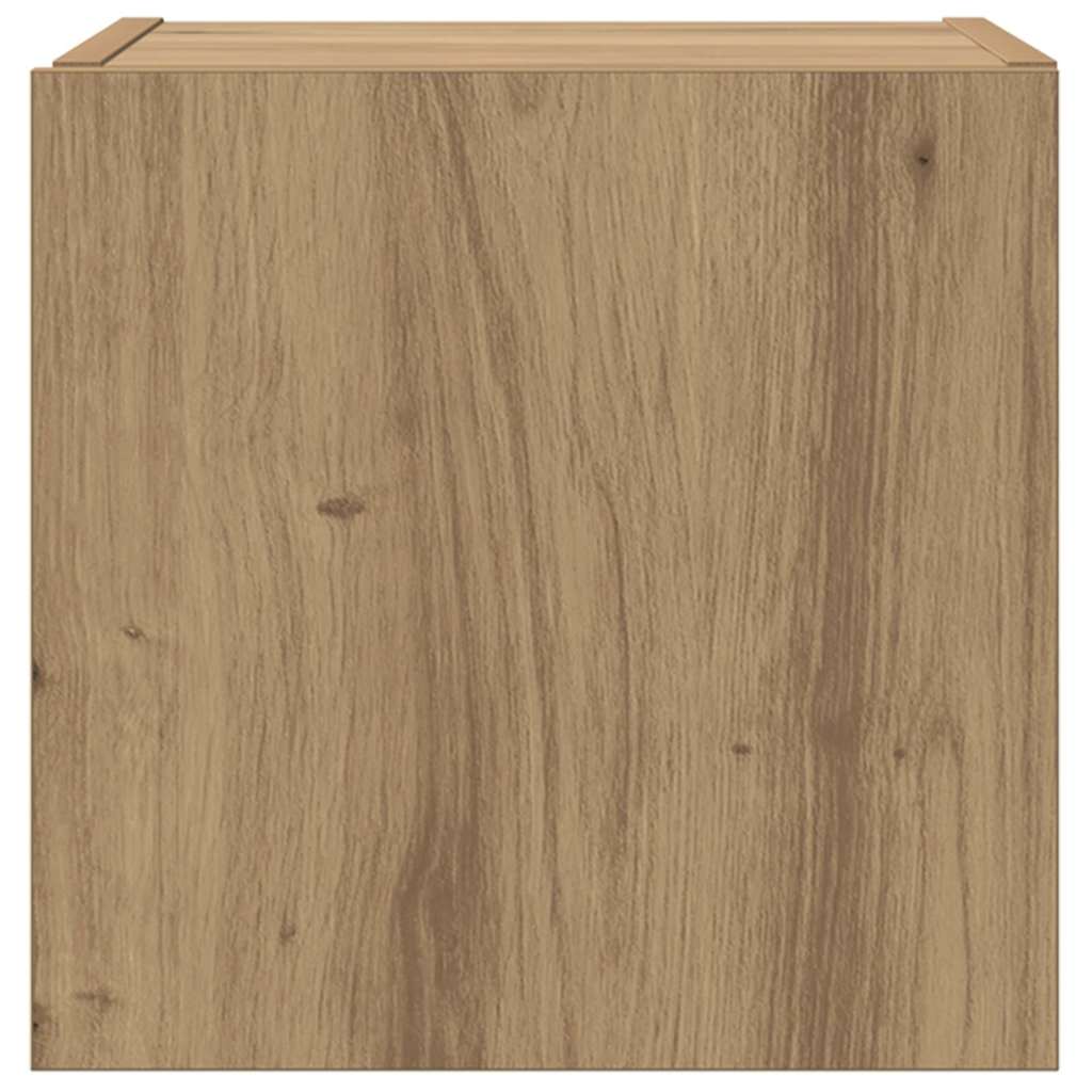 vidaXL TV Wall Cabinet 30.5 x 35 x 30 cm Artisian Oak Engineered Wood