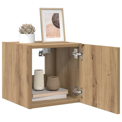 vidaXL TV Wall Cabinet 30.5 x 35 x 30 cm Artisian Oak Engineered Wood