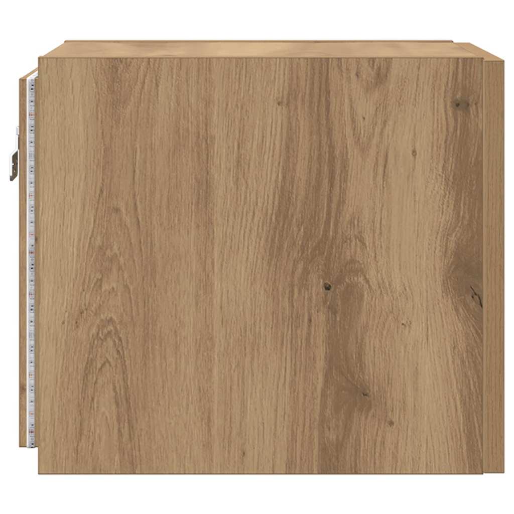 vidaXL TV Wall Cabinet 30.5 x 35 x 30 cm Artisian Oak Engineered Wood