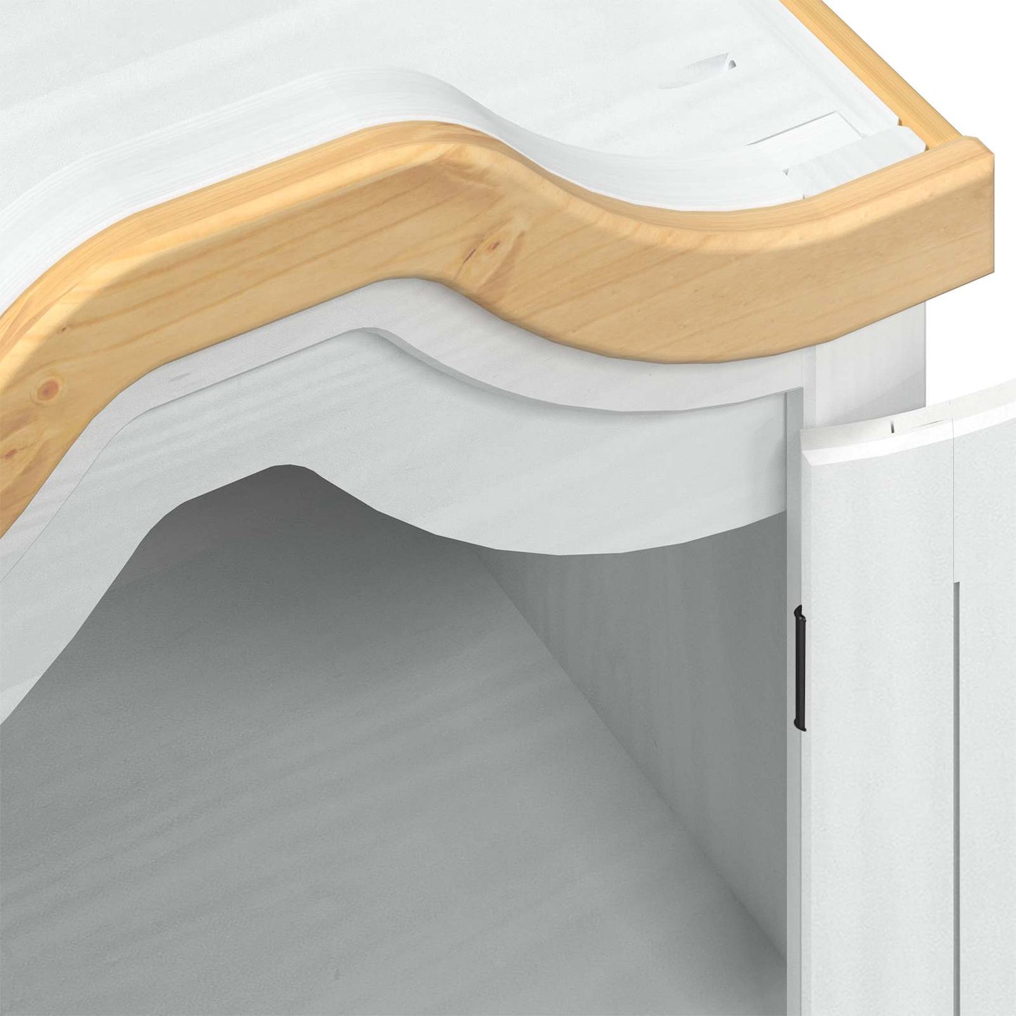 vidaXL Wardrobes with Shelf White 55 x 52 x 170 cm Solid Pine Wood