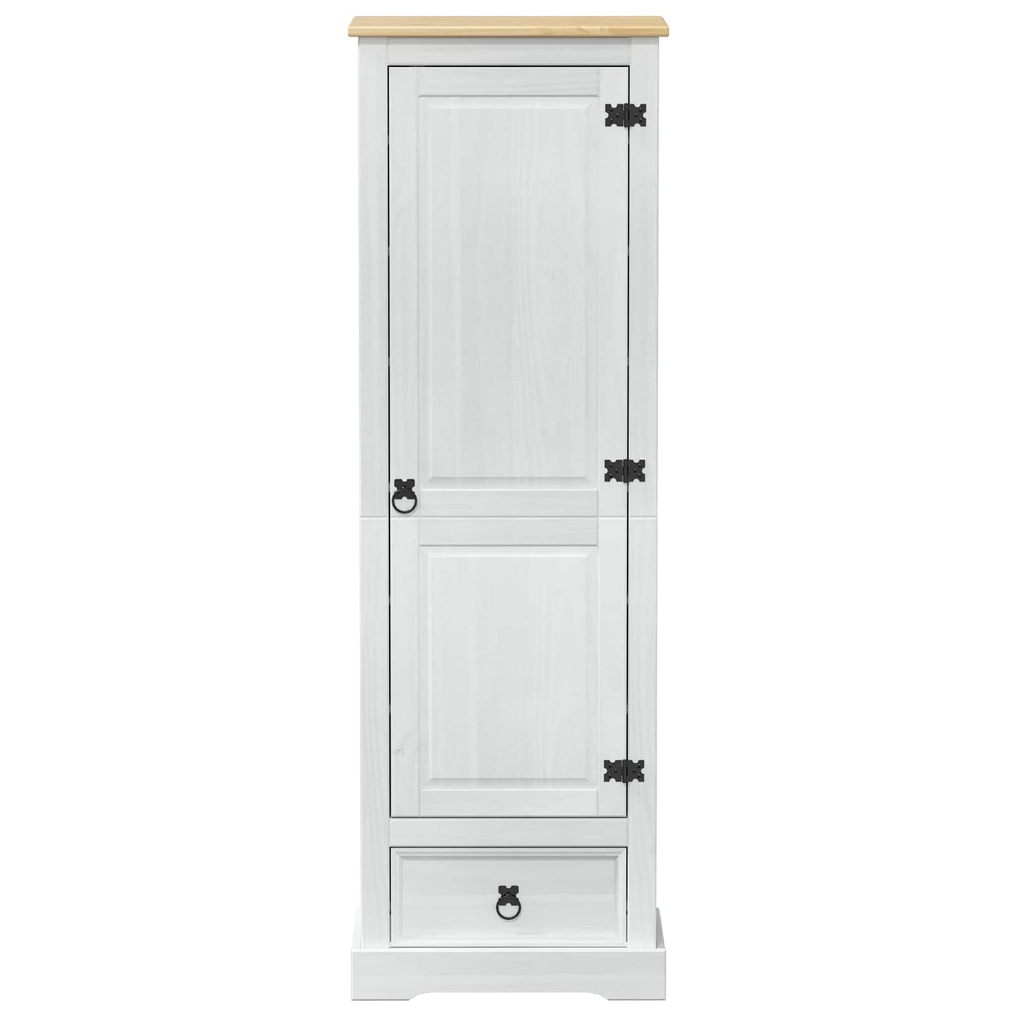 vidaXL Wardrobes with Drawer White 55 x 38 x 170 cm Solid Pine Wood