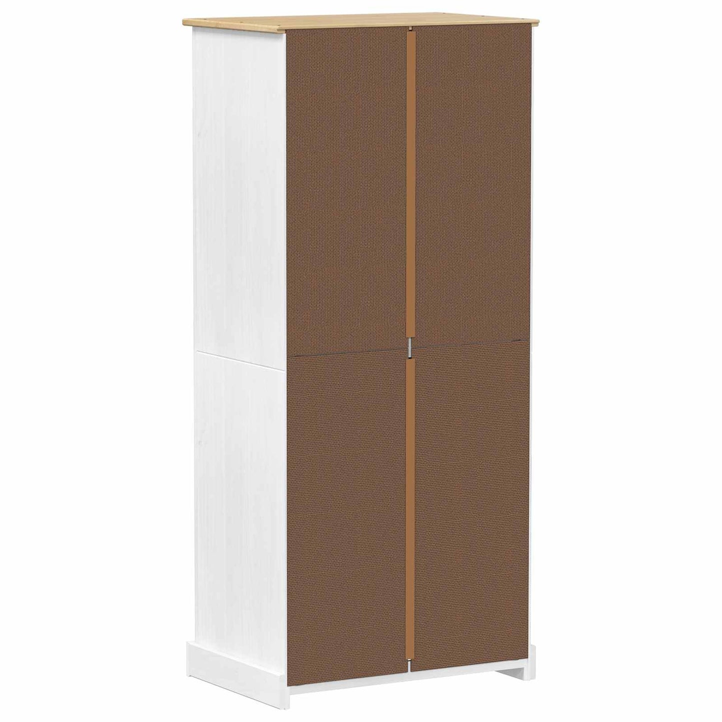 vidaXL Wardrobes with Drawer White 76 x 50 x 170 cm Solid Pine Wood
