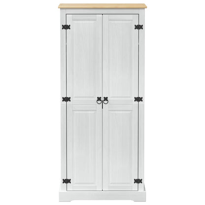 vidaXL Wardrobes with Shelf White 76 x 50 x 170 cm Solid Pine Wood