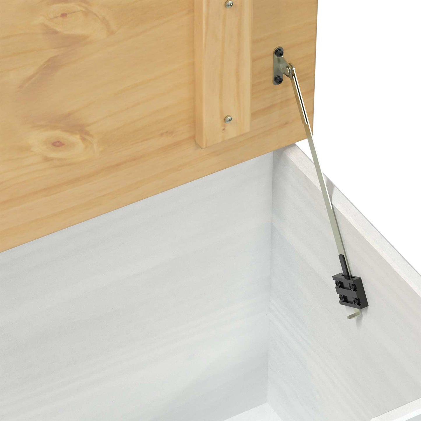 vidaXL Storage box with Drawer White 90 x78 x 45 cm Solid Pine Wood