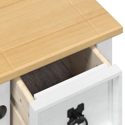 vidaXL Plant Stand White 30 x 30x 73 cm Solid Pine Wood
