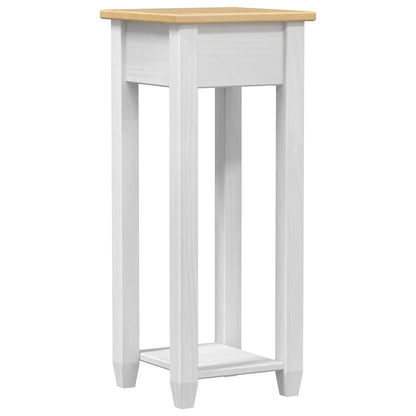 vidaXL Plant Stand White 30 x 30x 73 cm Solid Pine Wood