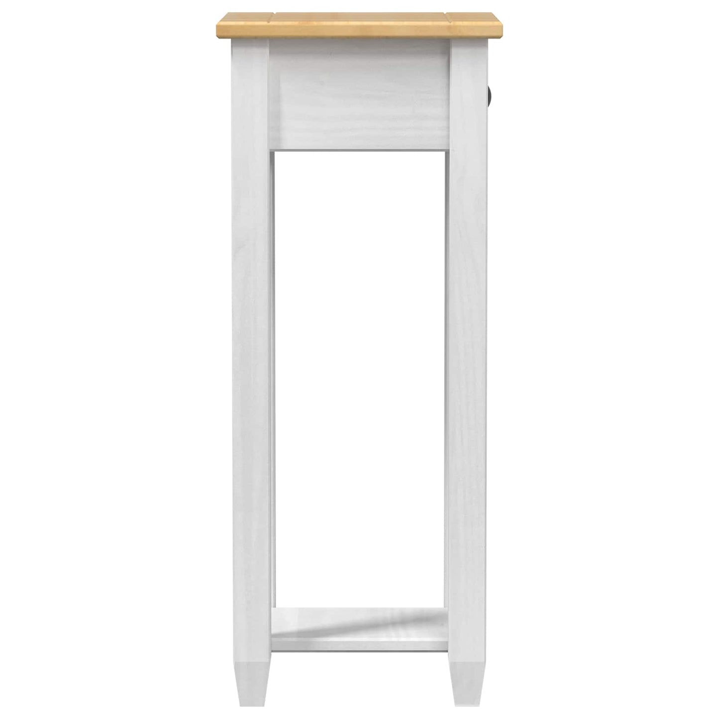 vidaXL Plant Stand White 30 x 30x 73 cm Solid Pine Wood