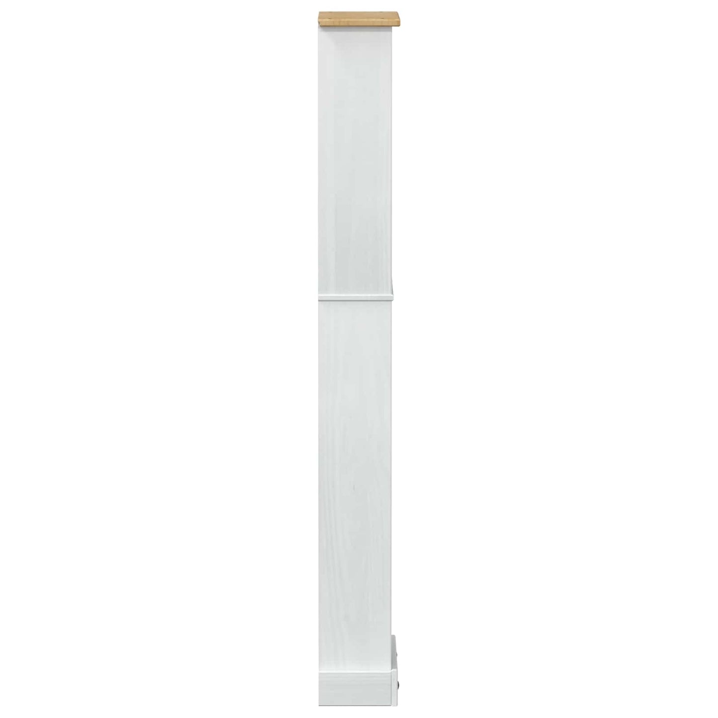 vidaXL Bookcase White 46 x 20 x 170 cm Solid Pine Wood