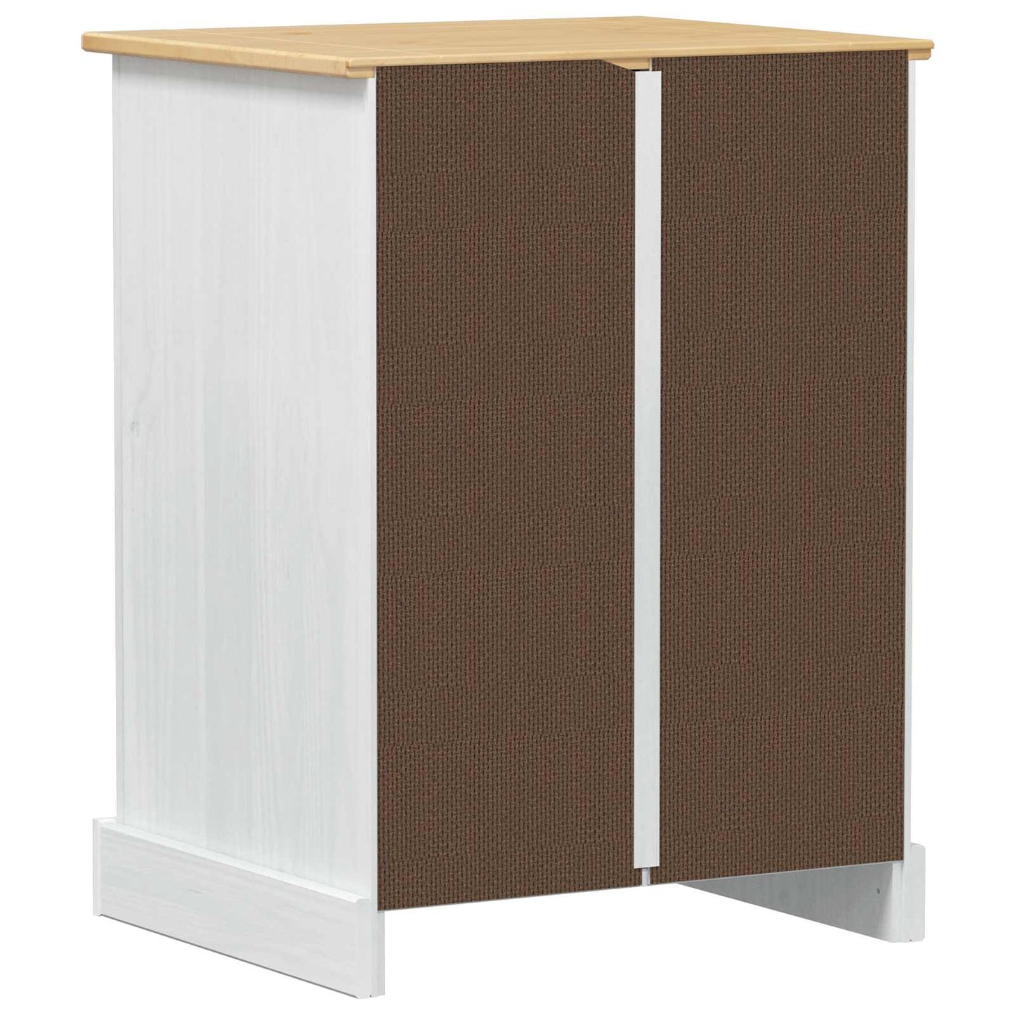 vidaXL HiFi cabinet White 60 x 50 x 82 cm Solid Pine Wood