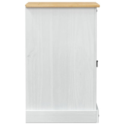 vidaXL HiFi cabinet White 60 x 50 x 82 cm Solid Pine Wood
