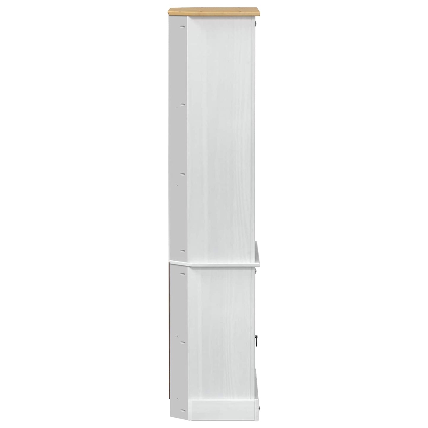 vidaXL Highboard White 74 x 38 x 170 cm Solid Pine Wood