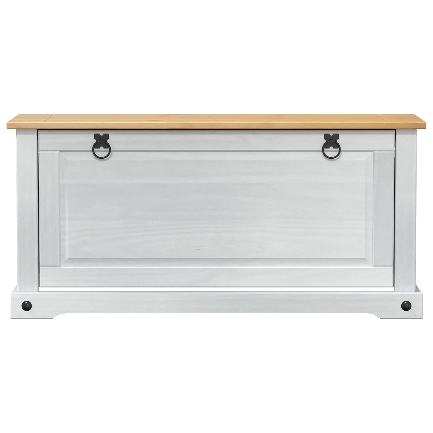 vidaXL Shoe Cabinet Corona White 99 x 32 x 49 cm Solid Pine Wood