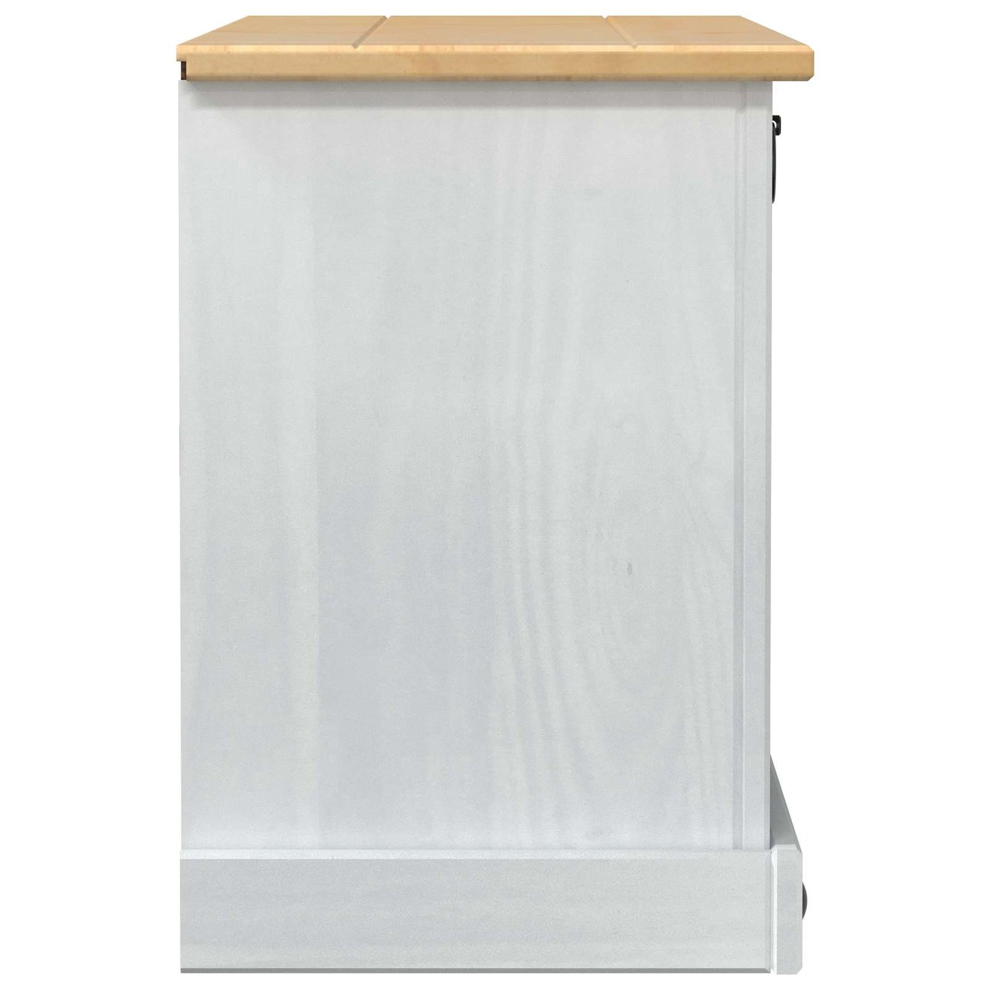 vidaXL Shoe Cabinet Corona White 99 x 32 x 49 cm Solid Pine Wood