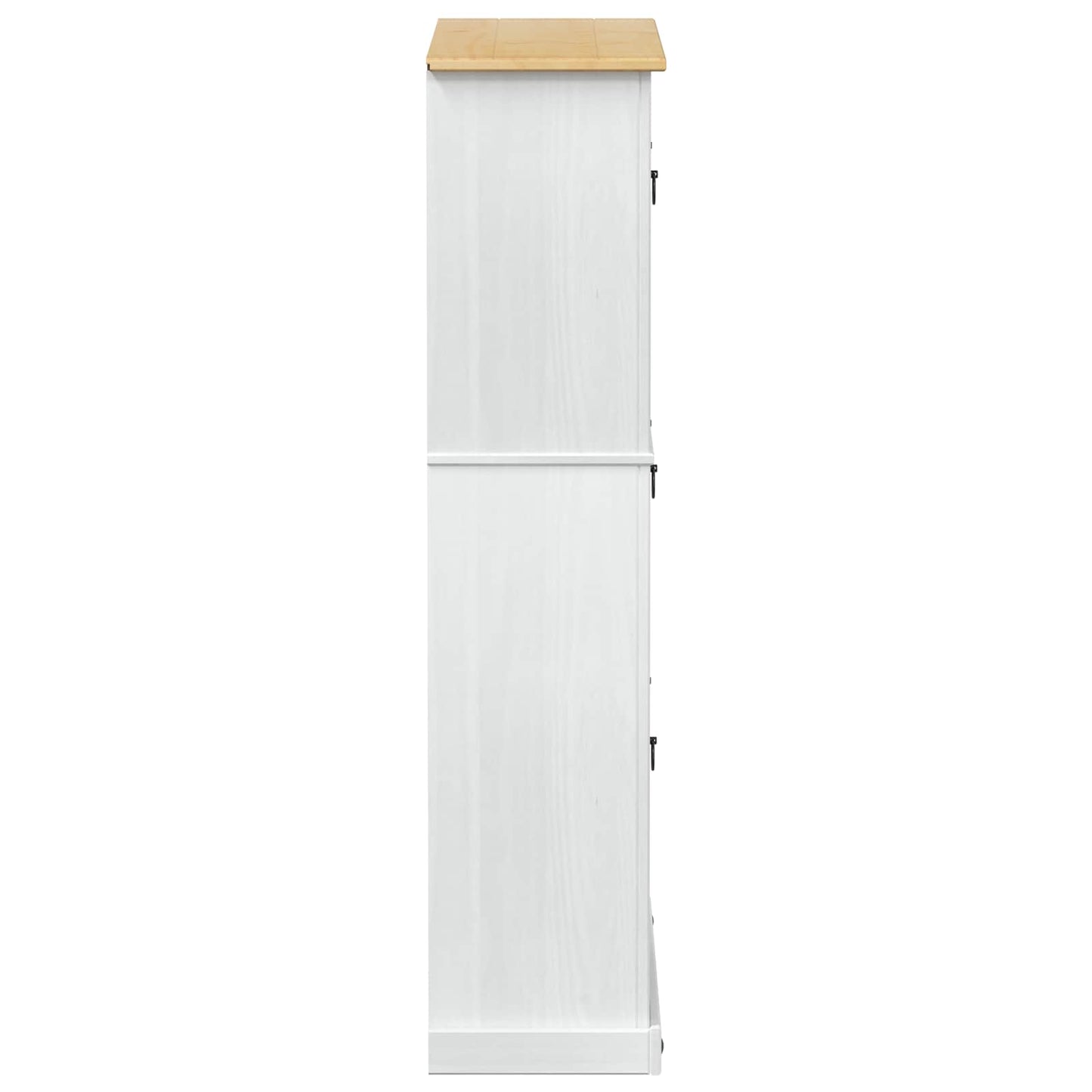 vidaXL Shoe Cabinet Corona White 99 x 32 x 138 cm Solid Pine Wood