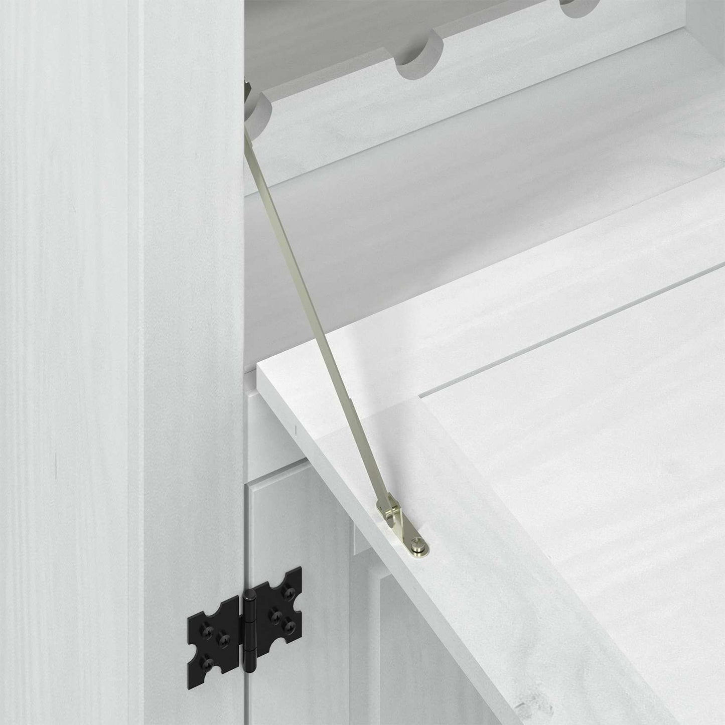 vidaXL Wine cabinet White 97 x 45 x 114 cm Solid Pine Wood