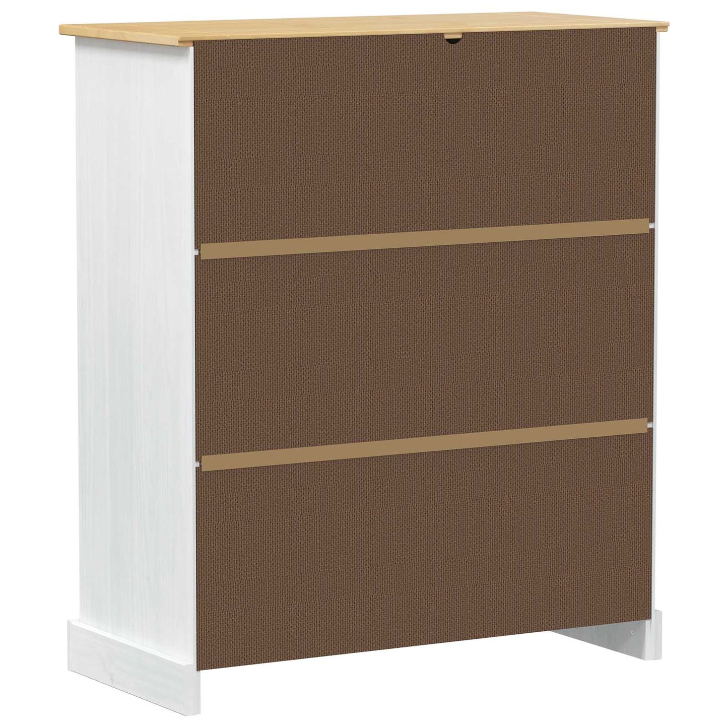 vidaXL Wine cabinet White 97 x 45 x 114 cm Solid Pine Wood
