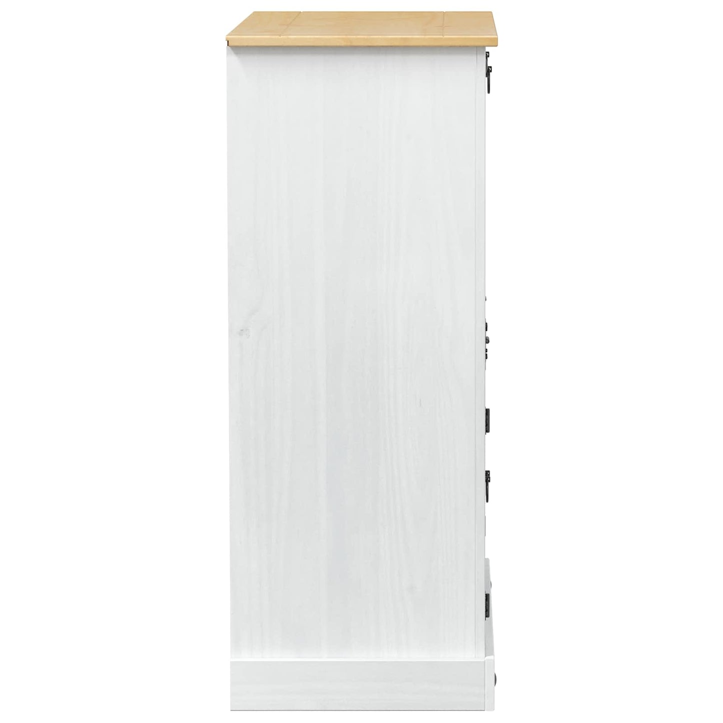 vidaXL Wine cabinet White 97 x 45 x 114 cm Solid Pine Wood