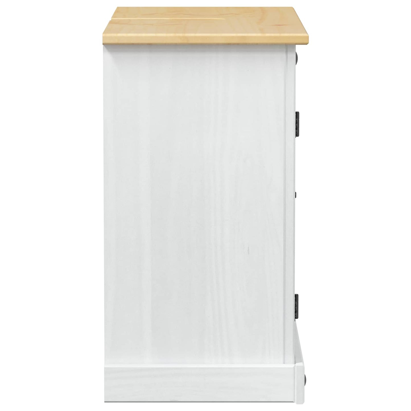 vidaXL Sink cabinet with Shelf White 73 x 33 x 60 cm Solid Pine Wood