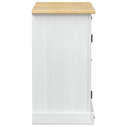 vidaXL Sink cabinet with Shelf White 73 x 33 x 60 cm Solid Pine Wood