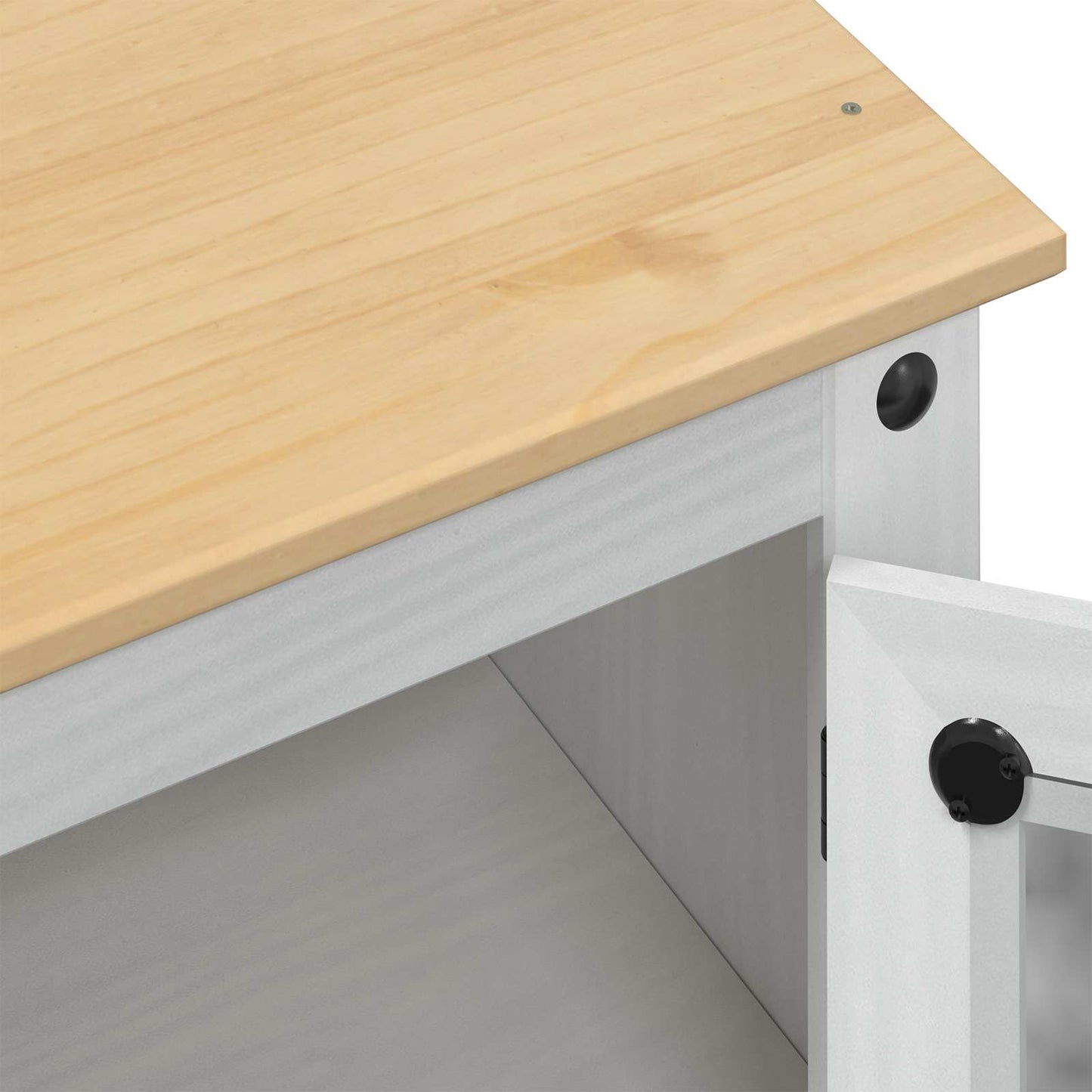 vidaXL Bathroom Cabinet White 50 x 40 x 185 cm Solid Pine Wood