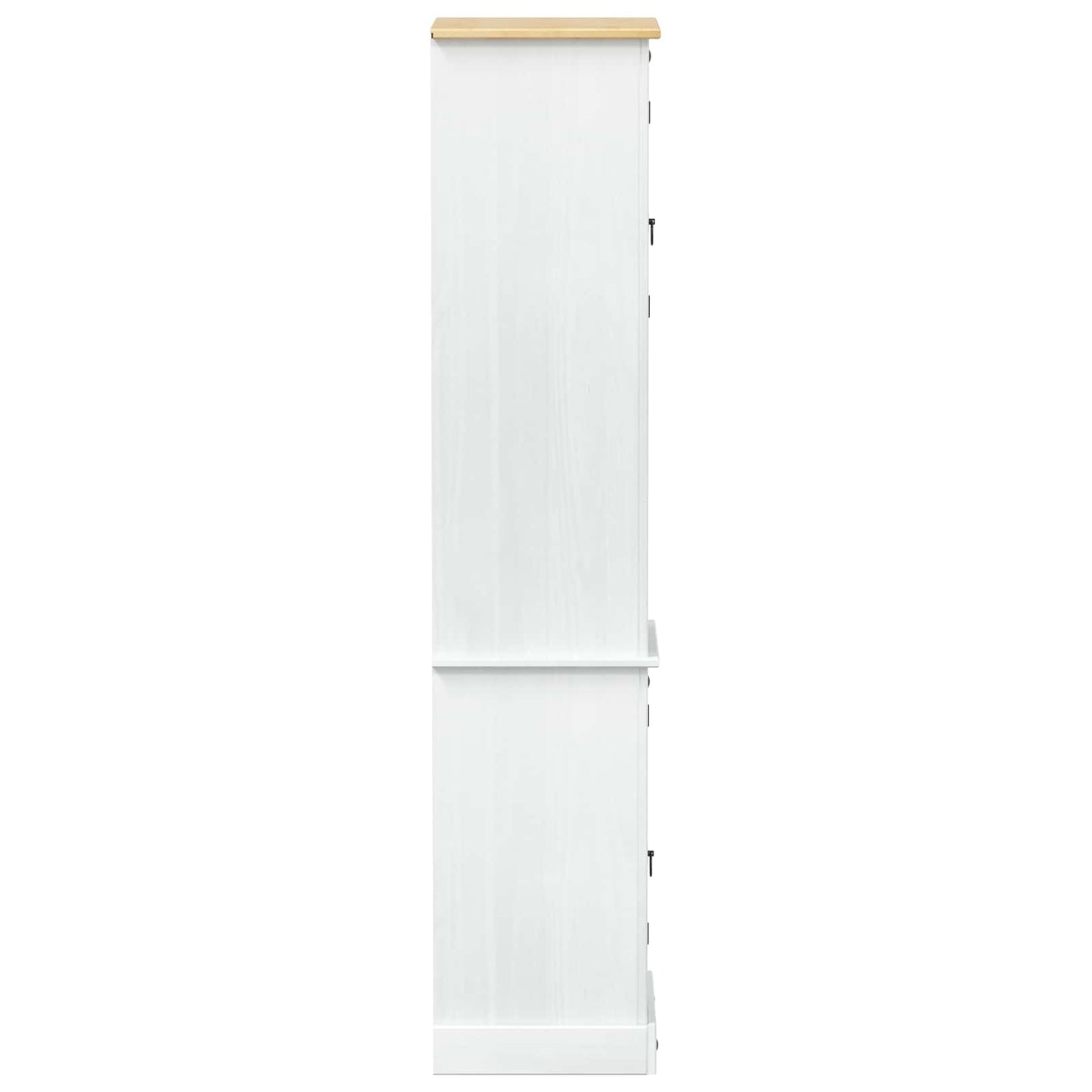 vidaXL Bathroom Cabinet White 50 x 40 x 185 cm Solid Pine Wood