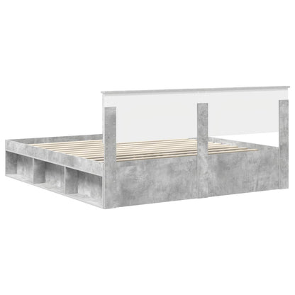 vidaXL Bed Frame with Headboard Concerte 180 x 200 cm Engineered wood