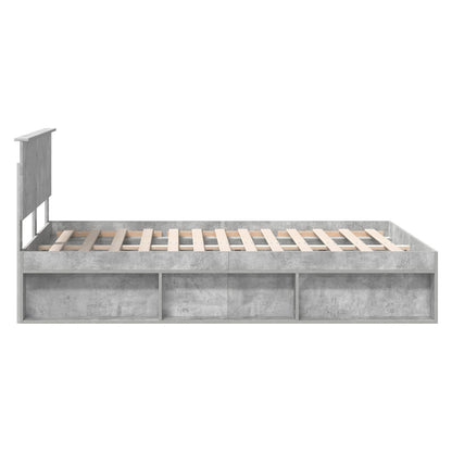 vidaXL Bed Frame with Headboard Concerte 160 x 200 cm Engineered wood